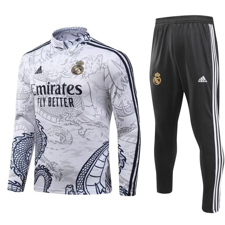 AAA Quality Real Madrid 23/24 Tracksuit - White Dragon